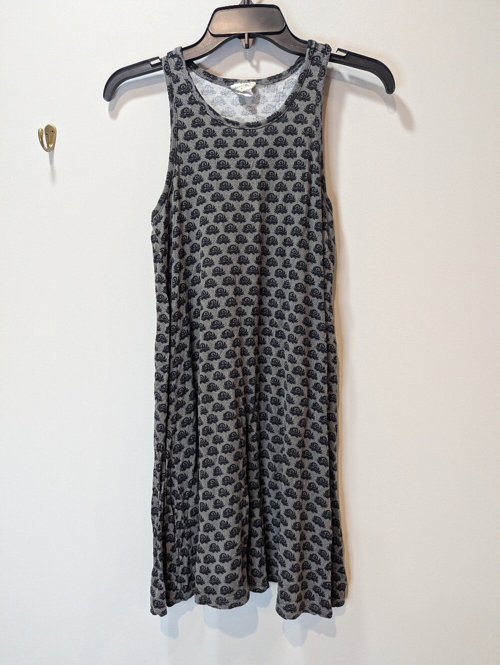 Natural Life Floral Geometric Mini Tank Racer Back Lightweight Dress Size S